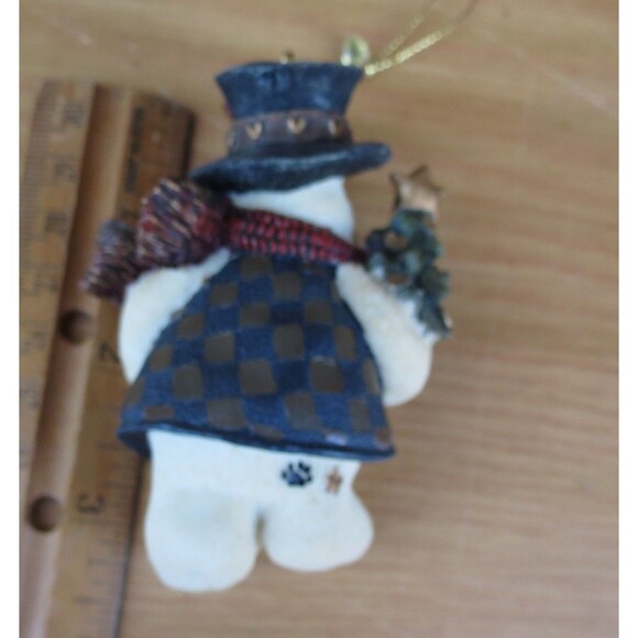 Boyd's Jingles with Tree-Boyds Bears Resin Snowman Ornament - Picture 3 of 4